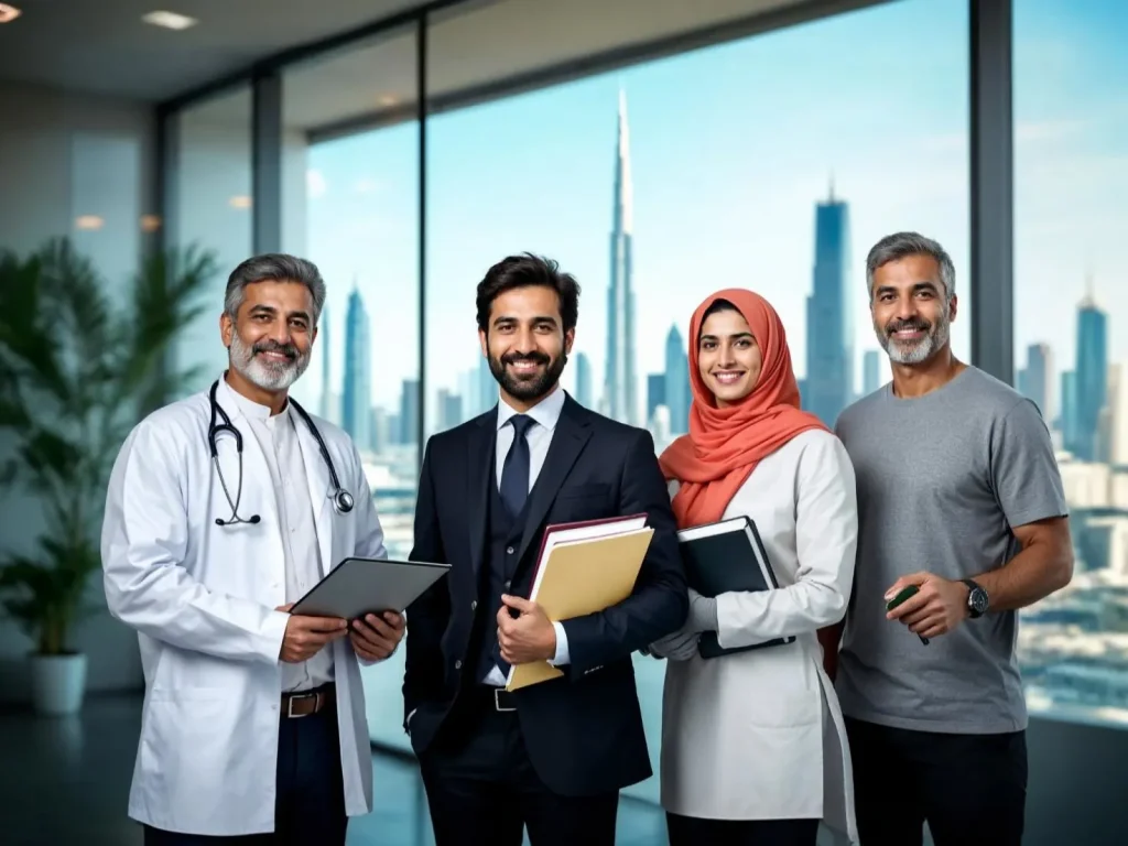 Skilled Professionals Working Dubai - UAE Work Permit 2025